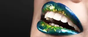 Blue green Lips 3